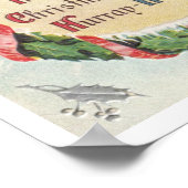 Weihnachten, Viktorianischer Weihnachtsmann auf de Poster (Ecke)