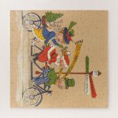 Weihnachten, Viktorianischer Weihnachtsmann auf de Puzzle (Horizontal)