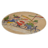 Weihnachten, Viktorianischer Weihnachtsmann auf de Schneidebrett (Ecke)