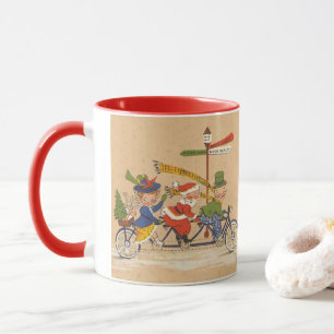 Weihnachten, Viktorianischer Weihnachtsmann auf de Tasse