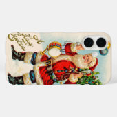 Weihnachten, Viktorianischer Weihnachtsmann Case-Mate iPhone Hülle (Rückseite (Horizontal))