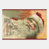 Weihnachten, Viktorianischer Weihnachtsmann Geschenkpapier Set (Vorderseite 2)