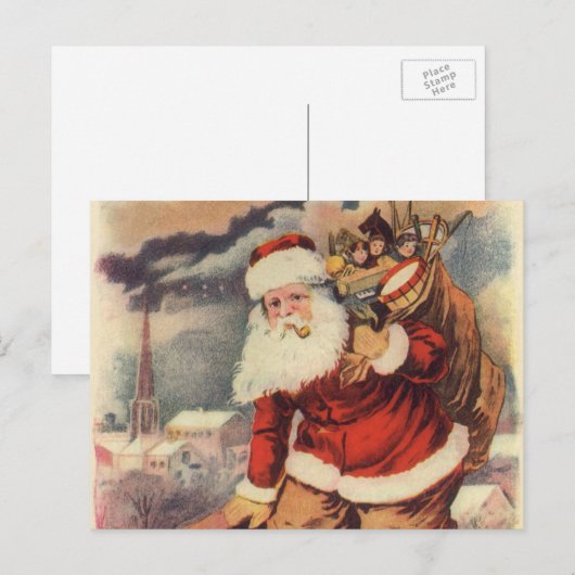 Weihnachten Viktorianischer Weihnachtsmann im Schl (Vorne/Hinten)