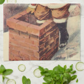 Weihnachten Viktorianischer Weihnachtsmann im Schl Geschirrtuch (Gefaltet)