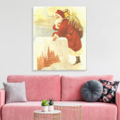 Weihnachten Viktorianischer Weihnachtsmann im Schl Leinwanddruck (Insitu (Wohnzimmer))