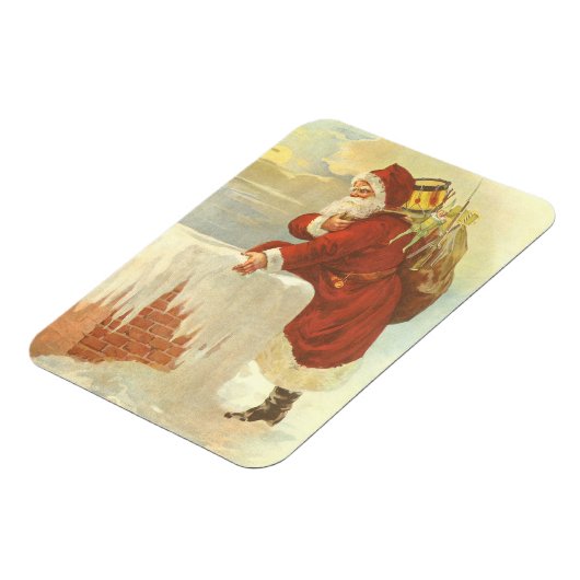 Weihnachten Viktorianischer Weihnachtsmann im Schl Magnet (Linke Seite)