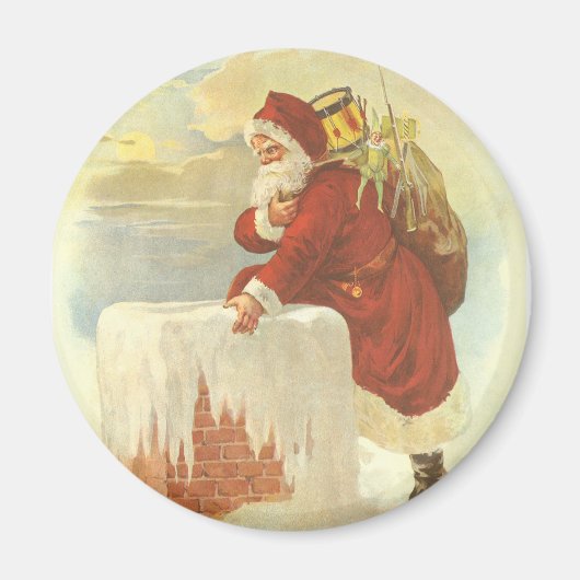 Weihnachten Viktorianischer Weihnachtsmann im Schl Magnet (Vorne)