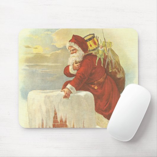 Weihnachten Viktorianischer Weihnachtsmann im Schl Mousepad (Mit Mouse)