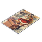 Weihnachten Viktorianischer Weihnachtsmann im Schl Notizblock (Linke Seite)