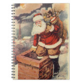 Weihnachten Viktorianischer Weihnachtsmann im Schl Notizblock (Vorderseite)