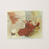 Weihnachten Viktorianischer Weihnachtsmann im Schl Puzzle (Horizontal)
