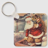 Weihnachten Viktorianischer Weihnachtsmann im Schl Schlüsselanhänger (Vorderseite)