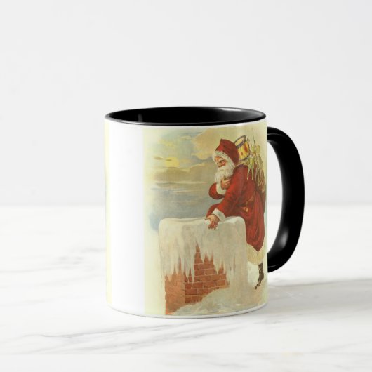 Weihnachten Viktorianischer Weihnachtsmann im Schl Tasse (VorderseiteRechts)