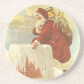 Weihnachten Viktorianischer Weihnachtsmann im Schl Untersetzer (Vorne)