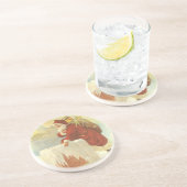 Weihnachten Viktorianischer Weihnachtsmann im Schl Untersetzer (Seite)