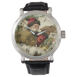 Weihnachten, Viktorianischer Weihnachtsmann im Sle Armbanduhr