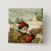 Weihnachten, Viktorianischer Weihnachtsmann im Sle Button (Vorderseite)