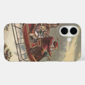 Weihnachten, Viktorianischer Weihnachtsmann im Sle Case-Mate iPhone Hülle (Rückseite (Horizontal))