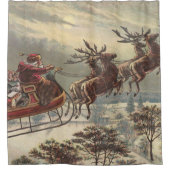 Weihnachten, Viktorianischer Weihnachtsmann im Sle Duschvorhang (Vorderseite)