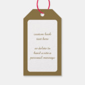 Weihnachten, Viktorianischer Weihnachtsmann im Sle Geschenkanhänger (Rückseite)