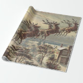 Weihnachten, Viktorianischer Weihnachtsmann im Sle Geschenkpapier (Ungerollt)