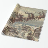 Weihnachten, Viktorianischer Weihnachtsmann im Sle Geschenkpapier (Ungerollt)