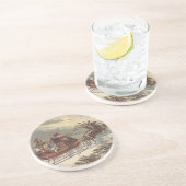 Weihnachten, Viktorianischer Weihnachtsmann im Sle Getränkeuntersetzer (Seite)