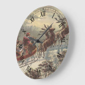 Weihnachten, Viktorianischer Weihnachtsmann im Sle Große Wanduhr (Winkel)