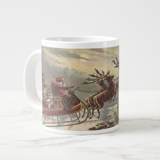 Weihnachten, Viktorianischer Weihnachtsmann im Sle Jumbo-Tasse (Vorderseite Links)