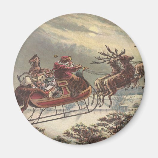 Weihnachten, Viktorianischer Weihnachtsmann im Sle Magnet (Vorne)