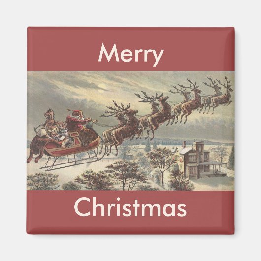 Weihnachten, Viktorianischer Weihnachtsmann im Sle Magnet (Vorne)