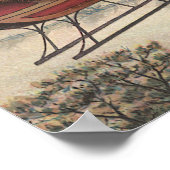 Weihnachten, Viktorianischer Weihnachtsmann im Sle Poster (Ecke)