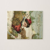 Weihnachten, Viktorianischer Weihnachtsmann im Sle Puzzle (Horizontal)