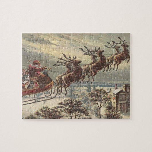 Weihnachten, Viktorianischer Weihnachtsmann im Sle Puzzle (Horizontal)