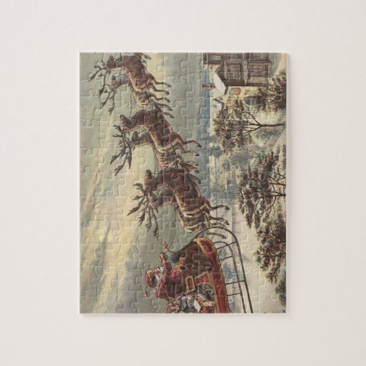 Weihnachten, Viktorianischer Weihnachtsmann im Sle Puzzle (Vertikal)