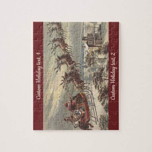 Weihnachten, Viktorianischer Weihnachtsmann im Sle Puzzle (Vertikal)