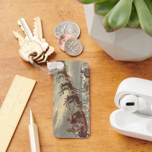 Weihnachten, Viktorianischer Weihnachtsmann im Sle Schlüsselanhänger (Schreibtisch)