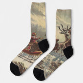 Weihnachten, Viktorianischer Weihnachtsmann im Sle Socken (Linkes Detail)