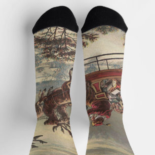 Weihnachten, Viktorianischer Weihnachtsmann im Sle Socken