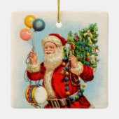 Weihnachten, Viktorianischer Weihnachtsmann Keramikornament (Rückseite)