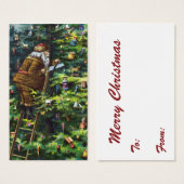 Weihnachten, Viktorianischer Weihnachtsmann mit Ba (Vorne & Hinten)