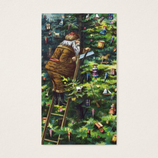 Weihnachten, Viktorianischer Weihnachtsmann mit Ba (Vorderseite)