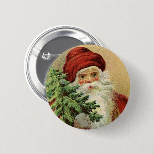 Weihnachten, Viktorianischer Weihnachtsmann mit Ba Button (Vorne & Hinten)