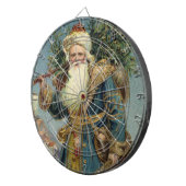 Weihnachten, Viktorianischer Weihnachtsmann mit Ba Dartscheibe (Vorderseite rechts)