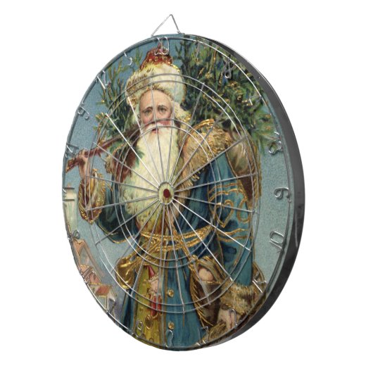 Weihnachten, Viktorianischer Weihnachtsmann mit Ba Dartscheibe (Vorderseite rechts)