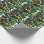 Weihnachten, Viktorianischer Weihnachtsmann mit Ba Geschenkpapier (Ecke)