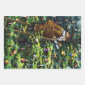 Weihnachten, Viktorianischer Weihnachtsmann mit Ba Geschenkpapier Set (Vorderseite)