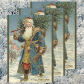 Weihnachten, Viktorianischer Weihnachtsmann mit Ba Geschenkpapier Set