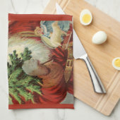 Weihnachten, Viktorianischer Weihnachtsmann mit Ba Geschirrtuch (Viertel Falte)