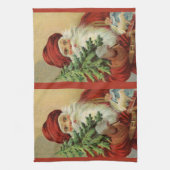 Weihnachten, Viktorianischer Weihnachtsmann mit Ba Geschirrtuch (Vertikal)